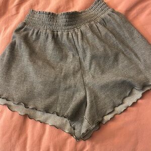 Grey and white aero lounge shorts